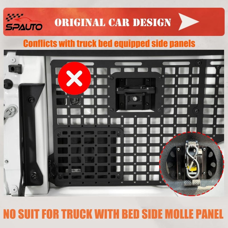 SPAUTO Retractable Ratchet Straps Compatible with 2015-2025 Ford F150, 2PCS Self Retracting Ratchet Straps Tie Down Anchors Box Link Cleats for F250/F350/F450/F550 Super Duty Truck Bed Accessories - Image 5